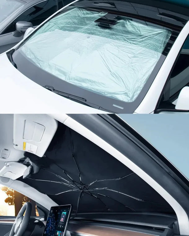 UV Protection Front Windshield Sunshade Umbrella for Tesla Model 3 / Model 3 Highland / Model Y / Model Y Juniper