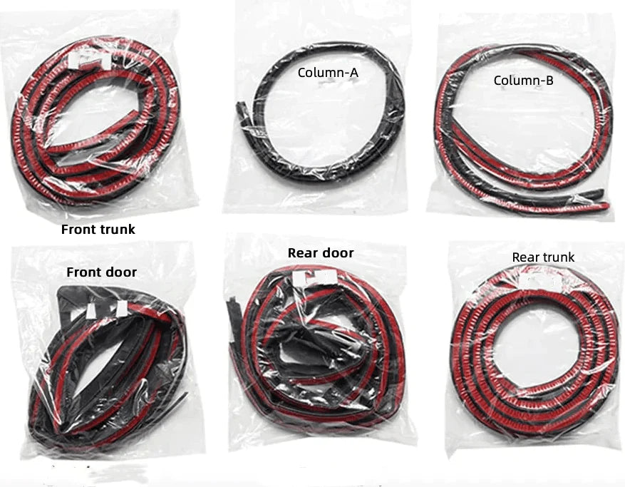 X-Auto Door Rubber Sealing Strip Noise Reduction Kit for Tesla Model 3 & Model Y (2017–2025) – Full-Body EPDM Soundproof Weatherstrip