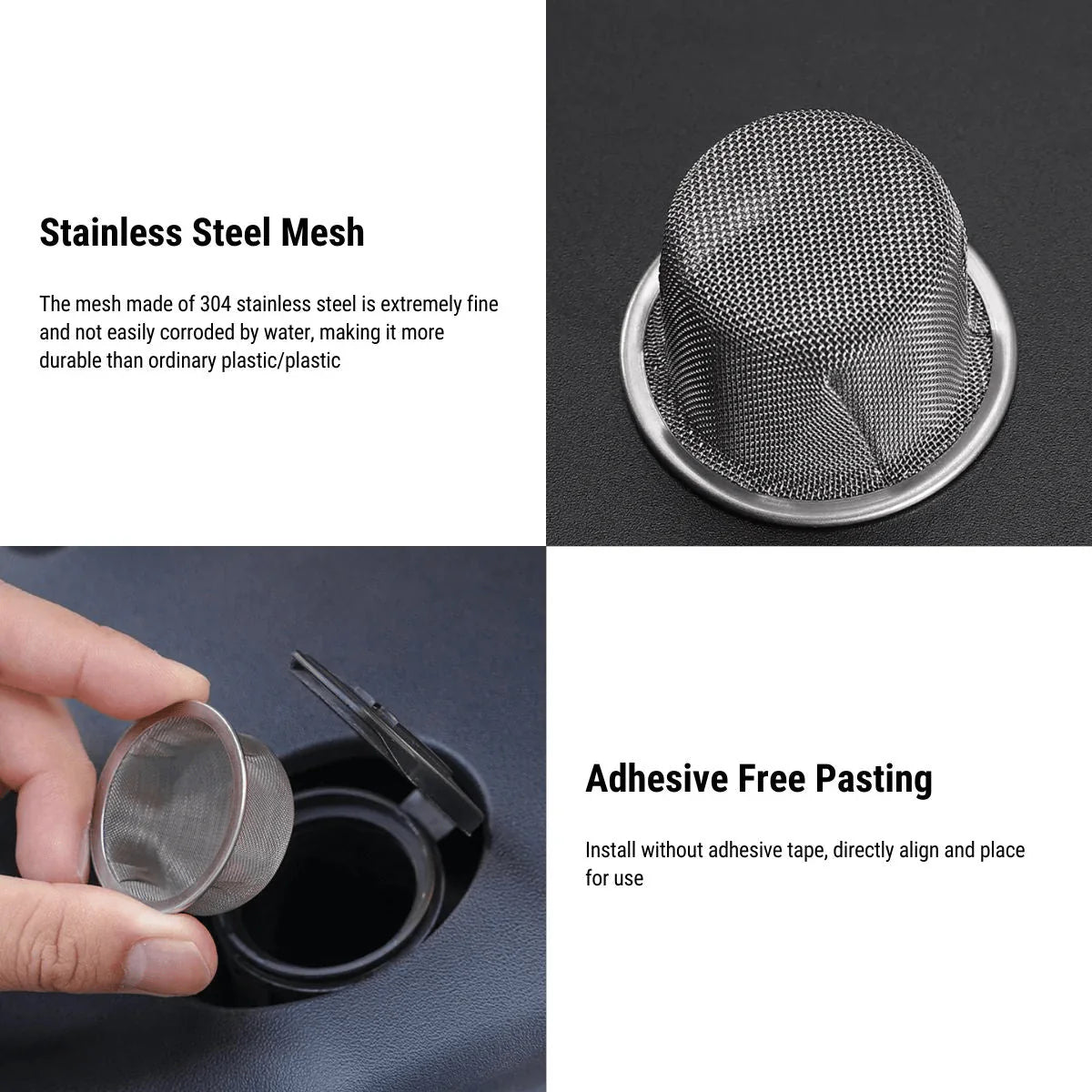 Windshield Washer Fluid Filter for Tesla Model 3 & Model Y – Anti-Clogging Wiper Water Filter, Easy-Clean Design, Radiator Cap Compatible