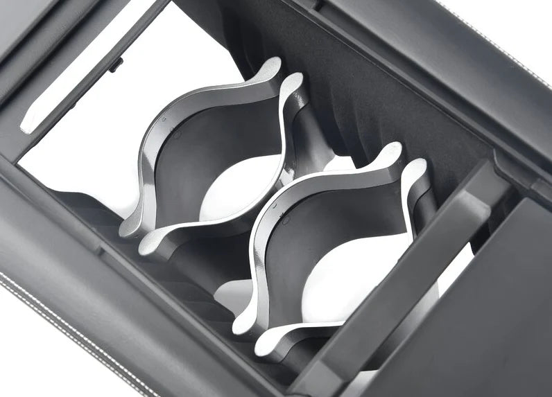 Center Console Insert Upgrade (CCI) for Tesla Model S 2012–2016 | Closed Storage, Adjustable Cup Holders & Phone Caddy
