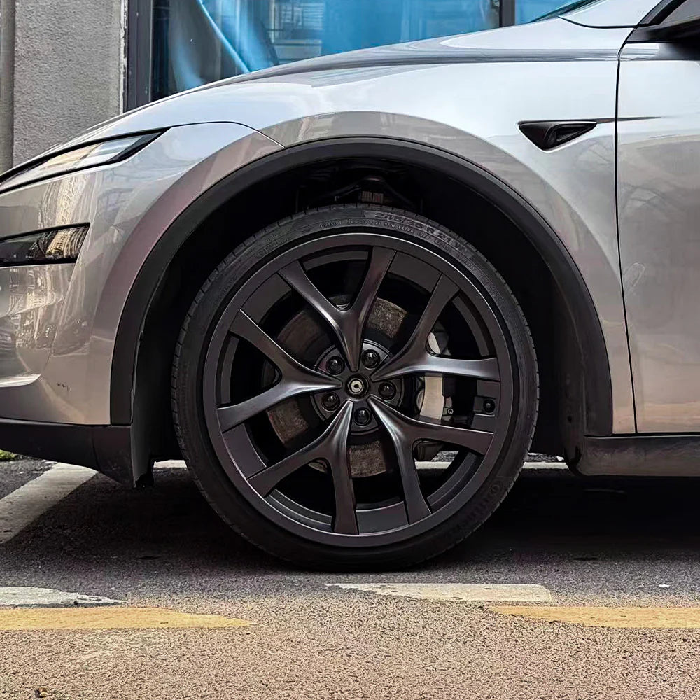 2025–2026 Tesla Model Y Juniper Performance 21" Arachnid 2.0 Wheel Rim Protectors – ABS Snap-On Curb Rash Guards, Custom Fit Alloy Wheel Protection Kit (4PCS)