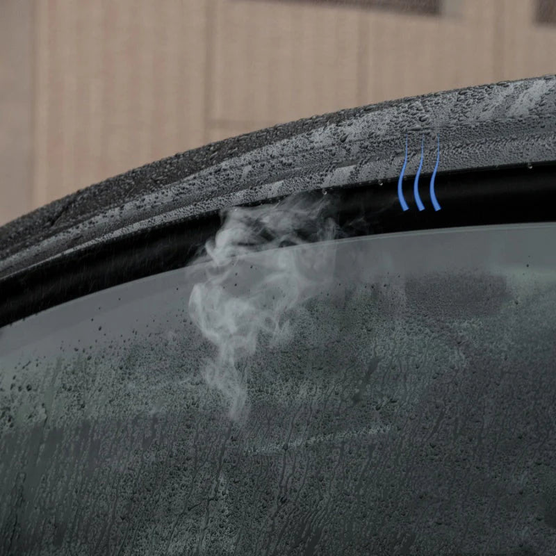 X-Auto Window Visor Sun Rain Guard for Tesla Model 3 (2017–2024) & Model Y (2020–2024), Wind Deflector Vent Shade, Rainproof & UV Protection