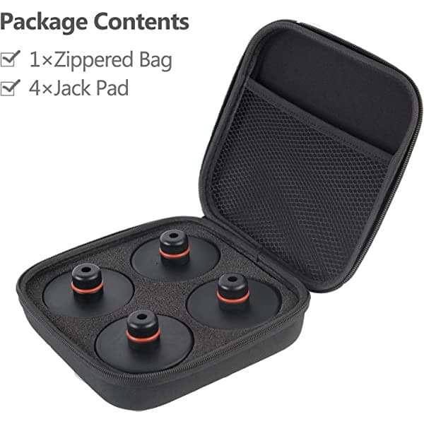X-Auto Jack Pad Adapter Set with Storage Bag for Tesla Model 3 Model Y Model S and Model X — Battery & Chassis Protection Lift Pad Kit (4PCS)