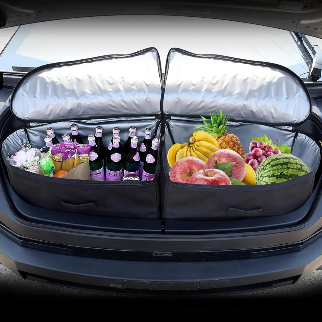 Tesla Cybertruck Front Trunk (Frunk) Dual Zone Cooler – Custom-Fit Insulated Storage Organizer for Drinks, Food, Road Trips & Outdoor Adventures