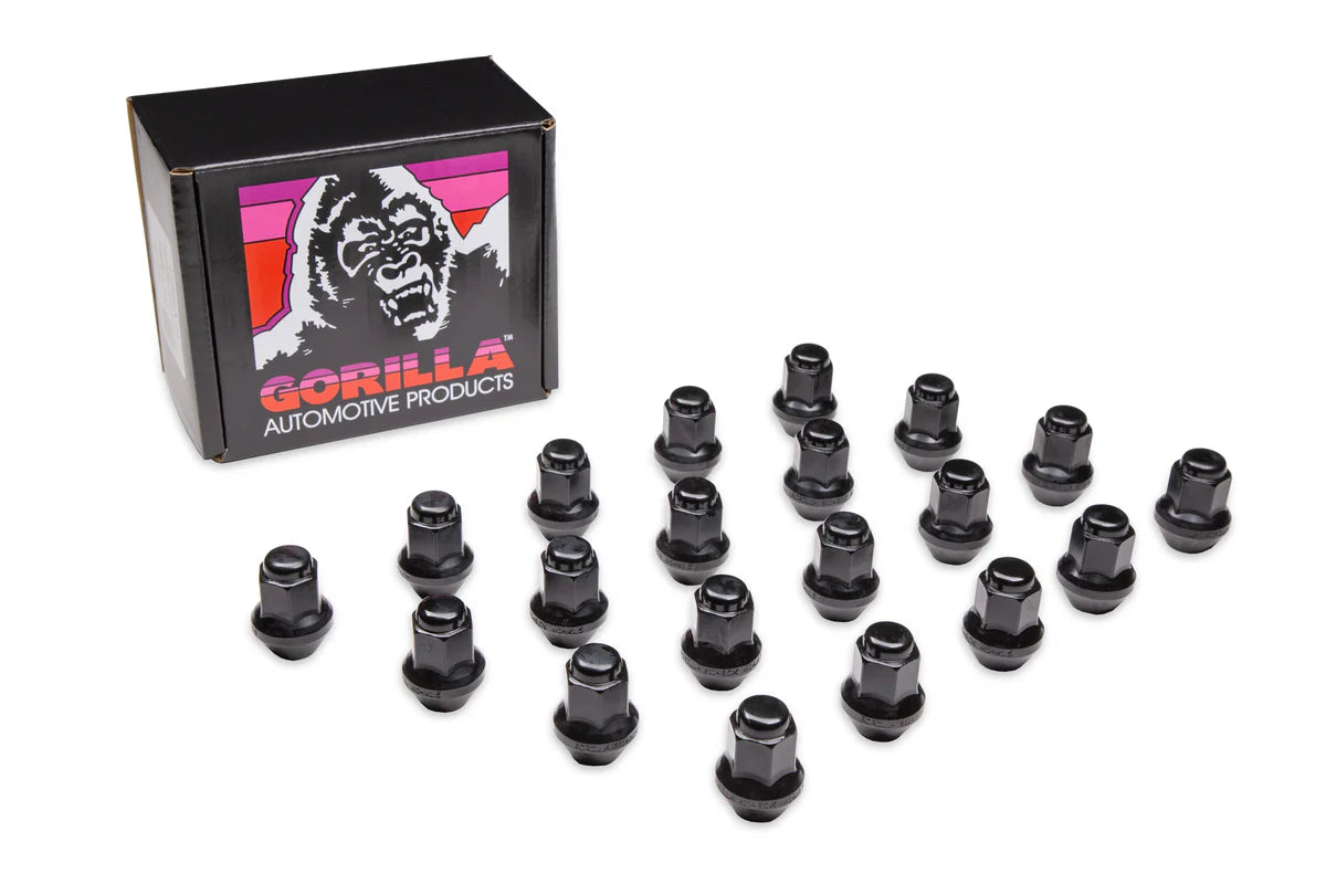 One-Piece Lug Nuts for Tesla Factory Wheels – Chrome or Black, Made in USA (Optional Wheel Locks)