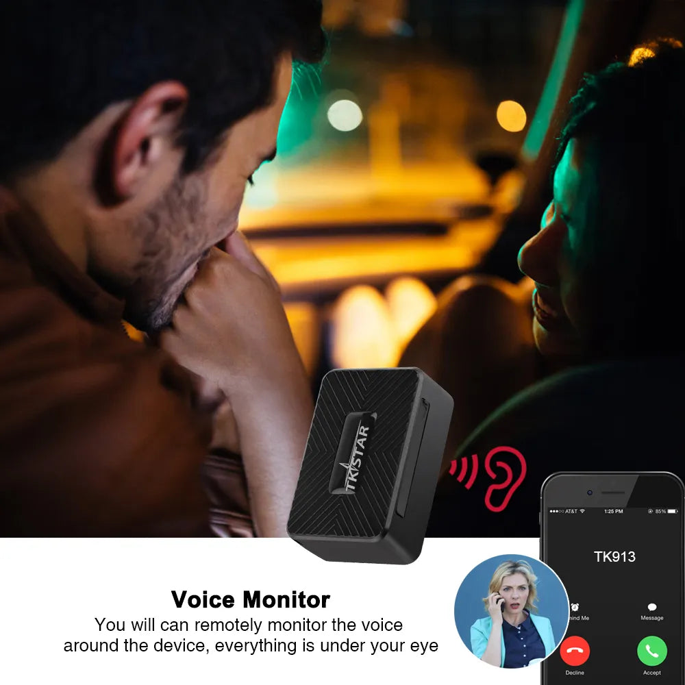 Mini GPS tracker for cars and vehicles, waterproof and magnetized.