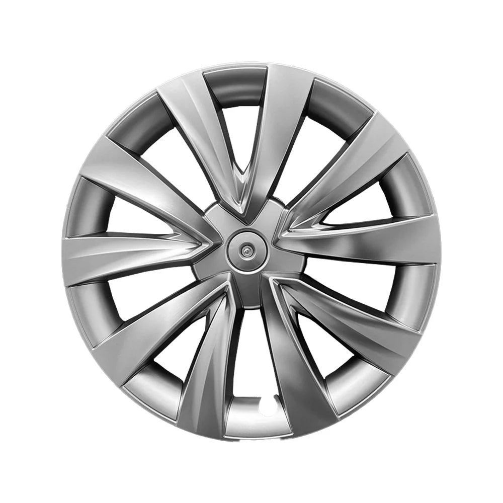 Nova-Style Wheel Covers for Tesla Model 3 2017-2023.09 with 18-Inch Aero Wheels – OEM Fit Matte Black & Silver Hubcaps Rim Protectors with Full Wheel Coverage