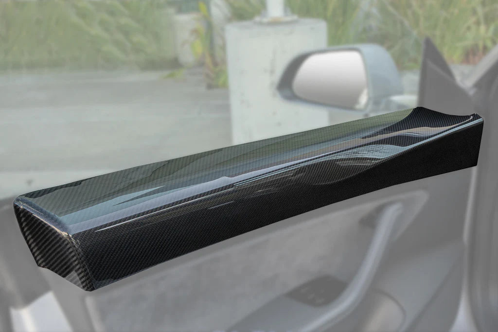 Real Dry Carbon Fiber Door Trim Covers for Tesla Model 3 (2017–Oct 2021) – Gloss or Matte Finish