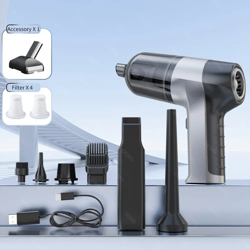 Car Vacuum Cleaner 150000PA Portable Handheld Cleaner for Home Appliance Powerful Cleaning Machine Car Cleaner for Keyboard