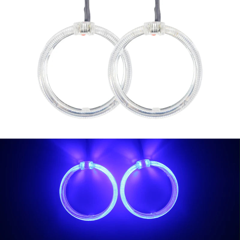 2pcs Newest Angel Eyes 100mm 80mm 60mm Symphony Halo Ring DRL Headlight for Car Motorcycle Daytime Running Lamp Fog Light 9-30V