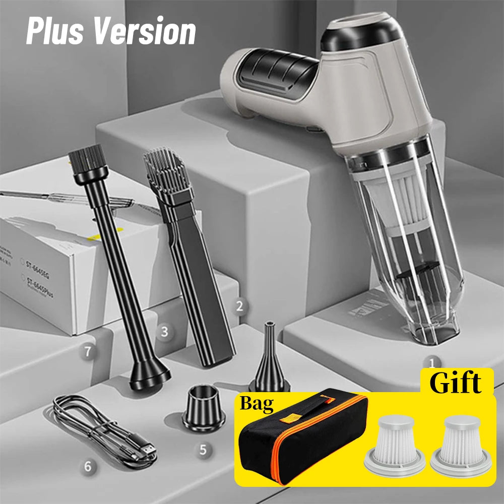 95000Pa 3 in 1 Car Wireless Vacuum Cleaner 120W Blowable Cordless Home Appliance Vacuum Home & Car Dual Use Mini Vacuum Cleaner