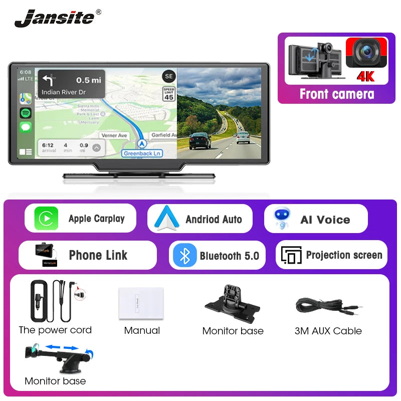This dash camera has Wi-Fi connectivity, 4K resolution, GPS, and video recording features.