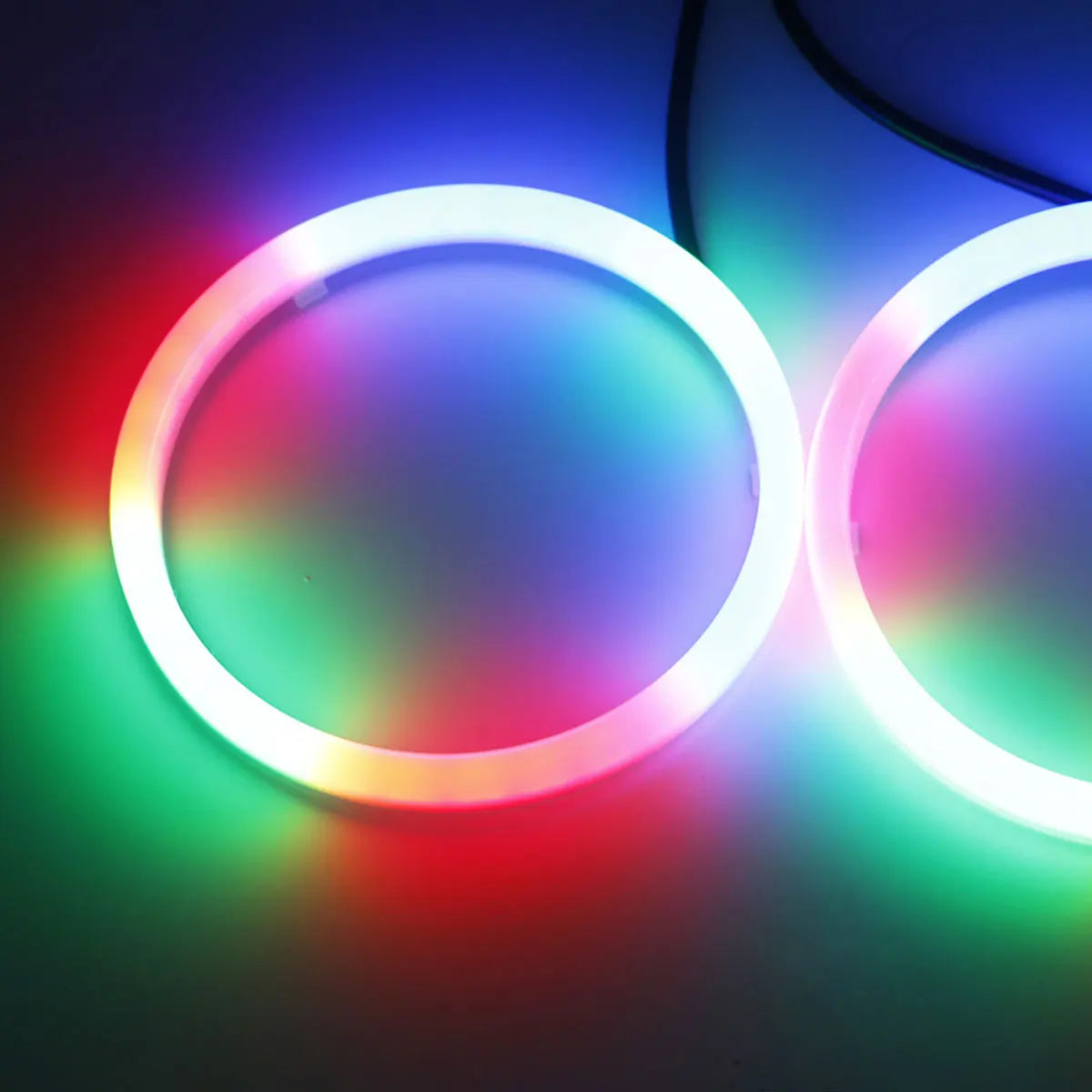 2pcs Newest Angel Eyes 100mm 80mm 60mm Symphony Halo Ring DRL Headlight for Car Motorcycle Daytime Running Lamp Fog Light 9-30V