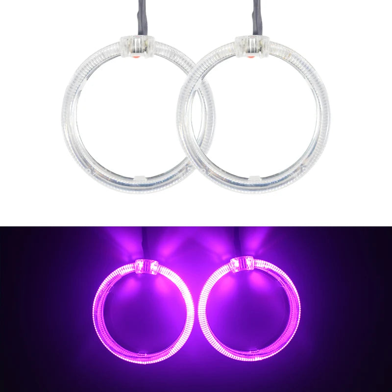 2pcs Newest Angel Eyes 100mm 80mm 60mm Symphony Halo Ring DRL Headlight for Car Motorcycle Daytime Running Lamp Fog Light 9-30V