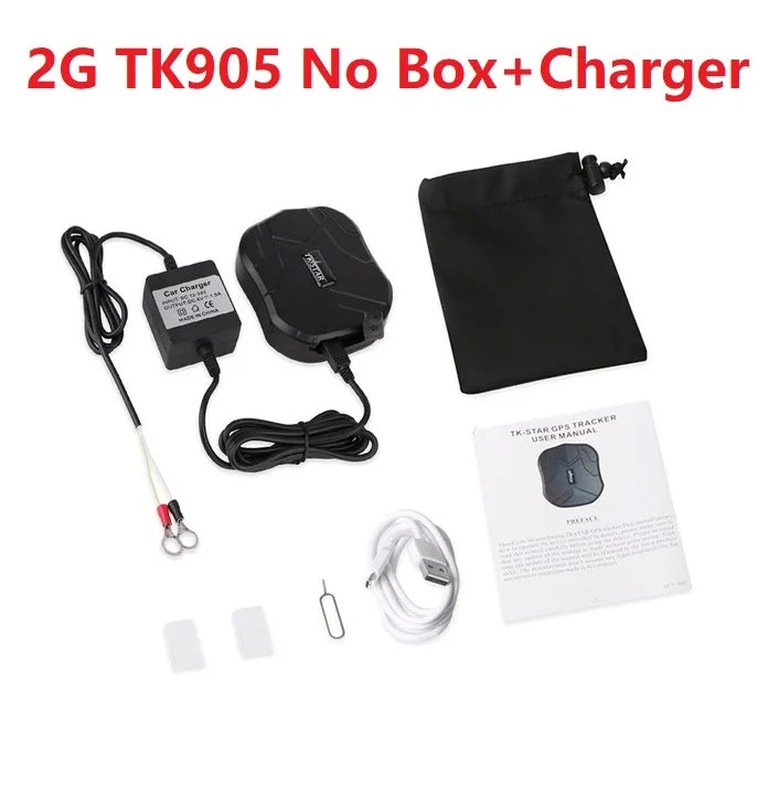 TKSTAR TK905 GPS tracker with long-lasting battery, water resistance, and magnet design for easy mounting.