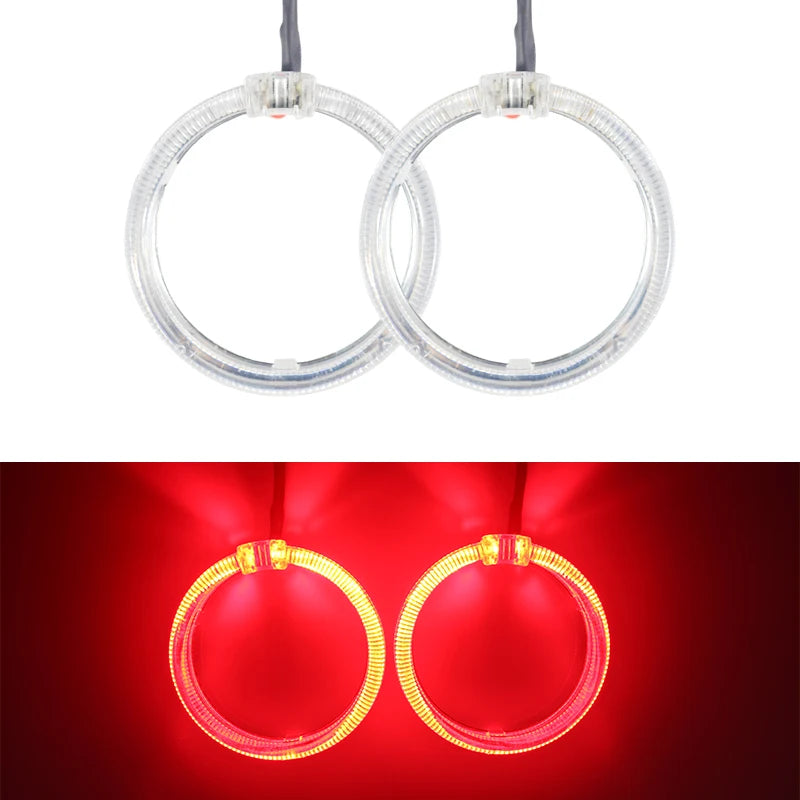 2pcs Newest Angel Eyes 100mm 80mm 60mm Symphony Halo Ring DRL Headlight for Car Motorcycle Daytime Running Lamp Fog Light 9-30V