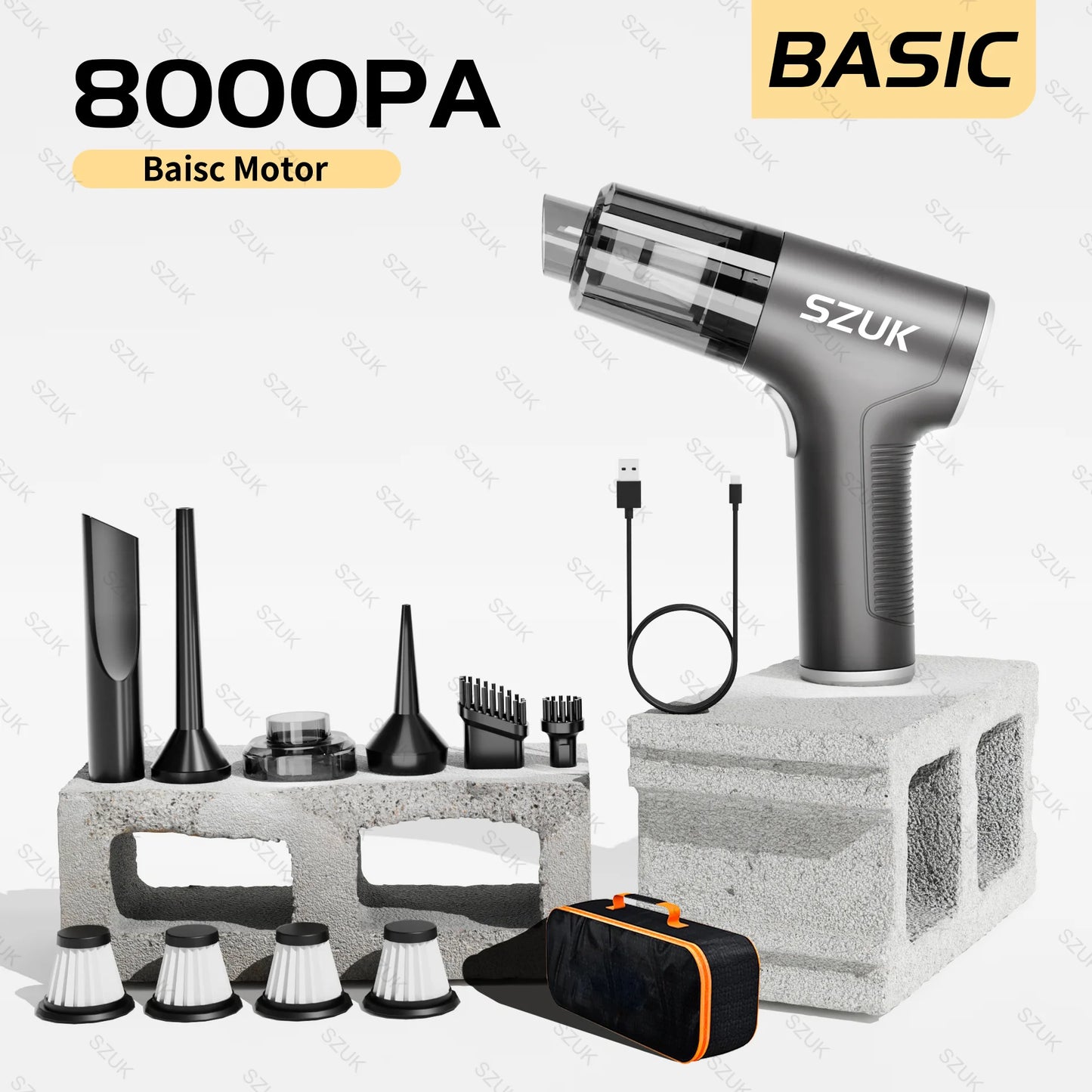 98000Pa Wireless Car Vacuum Cleaner Strong Suction Handheld Robot Vacuum Home & Car Dual Use Mini Vacuum Cleaner Home Appliance