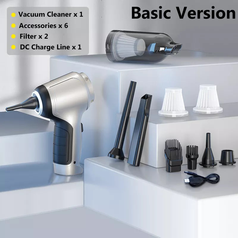 15000Pa Wireless Car Vacuum Cleaner Strong Suction Handheld Auto Vacuum Home & Car Dual Use Mini Vacuum Cleaner Home Appliance