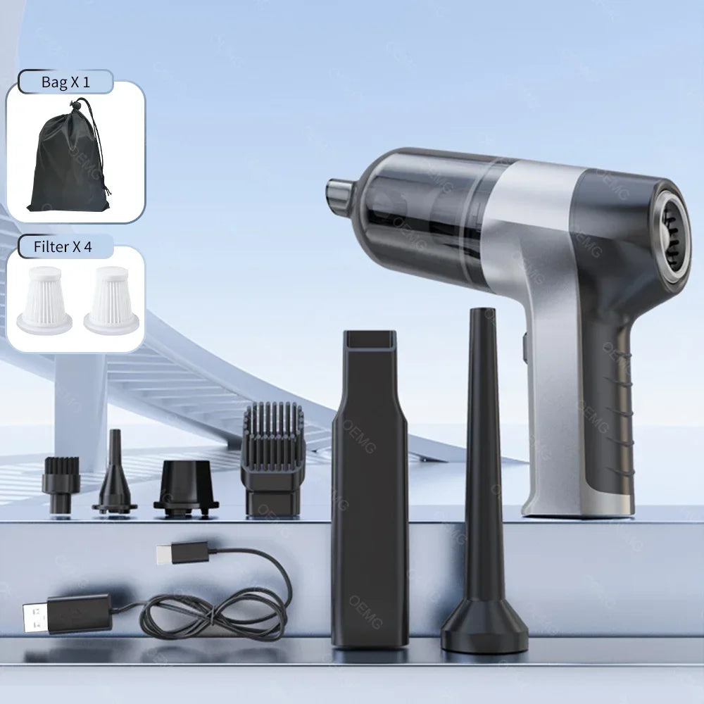 Car Vacuum Cleaner 150000PA Portable Handheld Cleaner for Home Appliance Powerful Cleaning Machine Car Cleaner for Keyboard