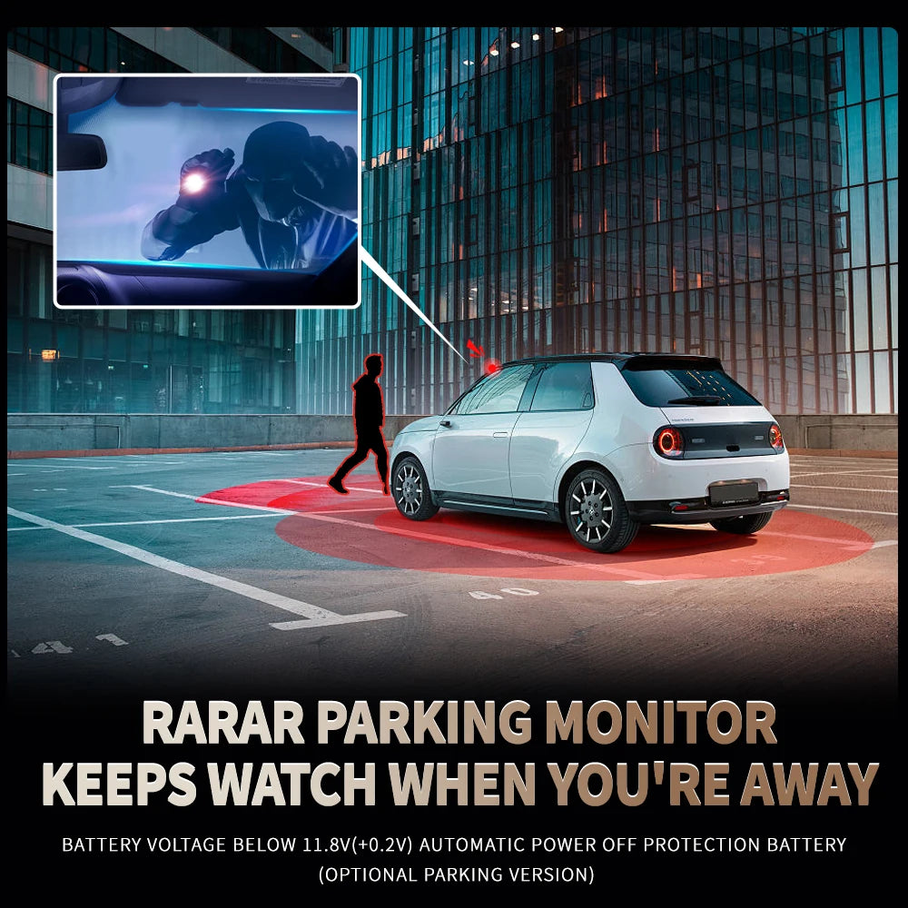 FONDIM Mini Hidden Car Dash Cam M8S 4CH DVR, FONDIM Mini Dash Cam records 4CH video in 360 HD, features night vision and WiFi connectivity.