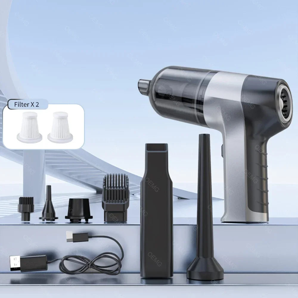 Car Vacuum Cleaner 150000PA Portable Handheld Cleaner for Home Appliance Powerful Cleaning Machine Car Cleaner for Keyboard