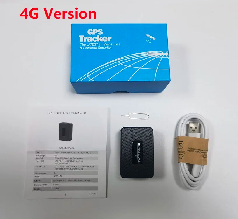 Mini GPS Tracker with real-time monitoring, location tracking, and auto voice monitor, perfect for vehicle personal security.