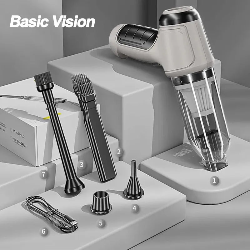 95000Pa 3 in 1 Car Wireless Vacuum Cleaner 120W Blowable Cordless Home Appliance Vacuum Home & Car Dual Use Mini Vacuum Cleaner