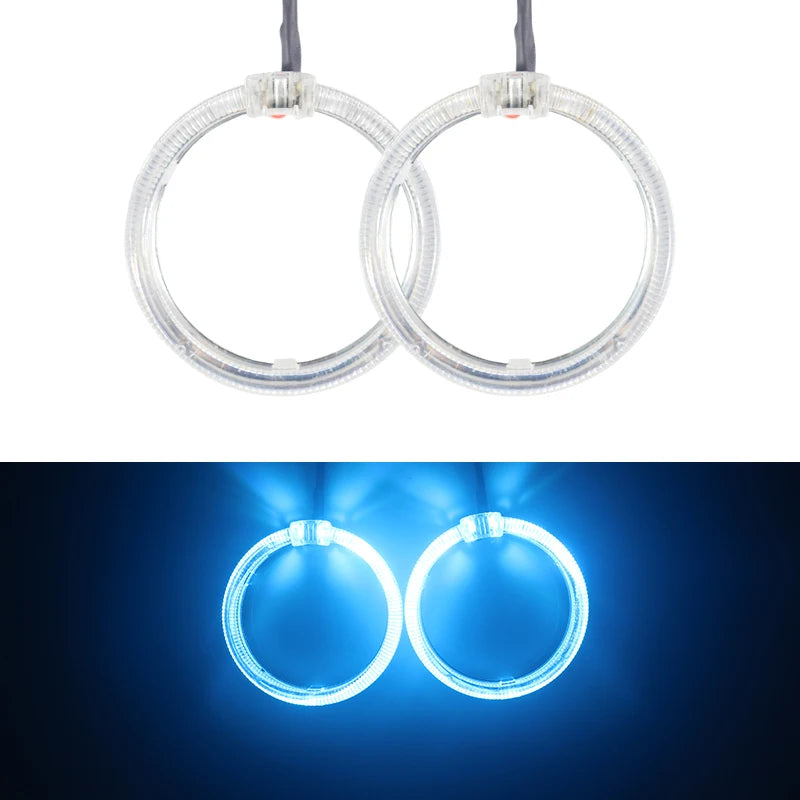 2pcs Newest Angel Eyes 100mm 80mm 60mm Symphony Halo Ring DRL Headlight for Car Motorcycle Daytime Running Lamp Fog Light 9-30V
