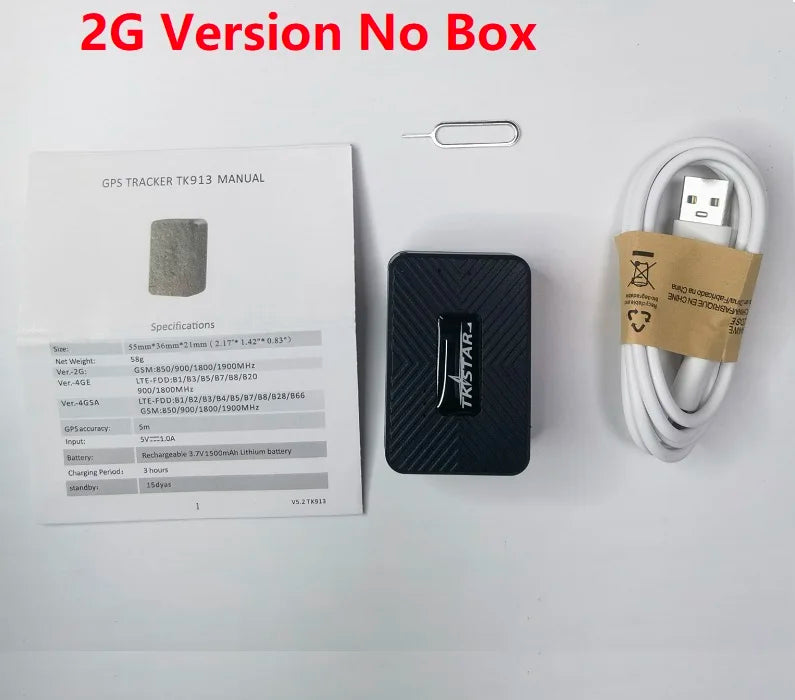 Introducing the Mini GPS Tracker 4G Magnet TKSTAR, a compact device for tracking vehicles with real-time location updates.