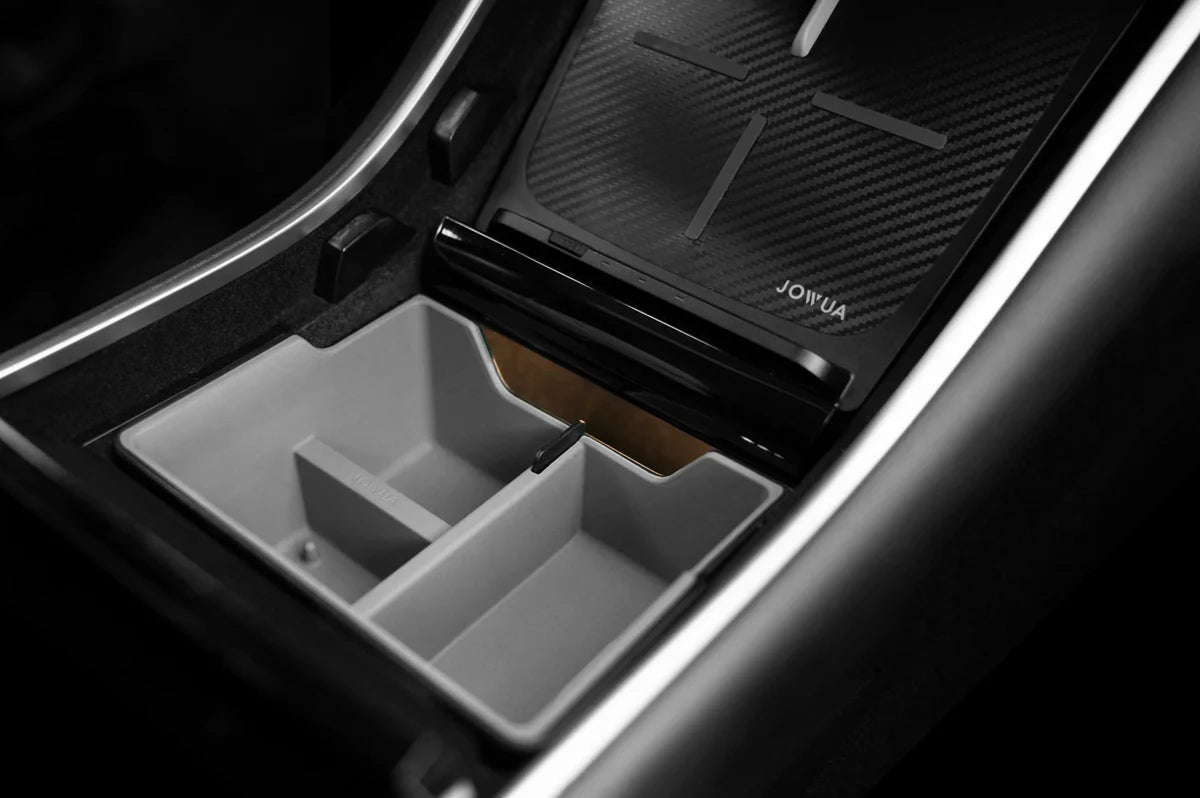 Pre-Refresh Center Console Tray Organizer for Tesla Model 3 & Model Y (Custom Fit, Non-Slip, Easy to Clean)