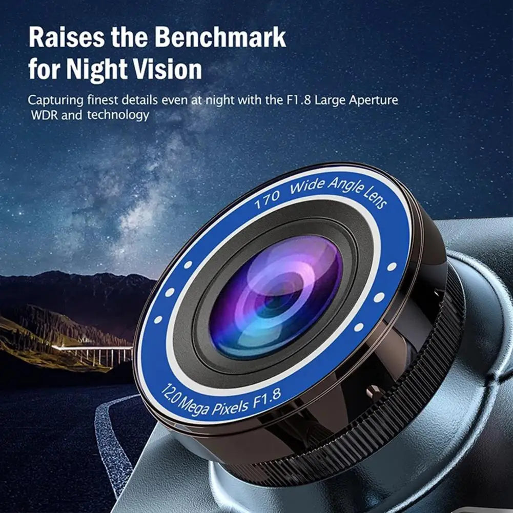 Auto Dash Camera has a wide-angle lens, motion detection, and durable construction.