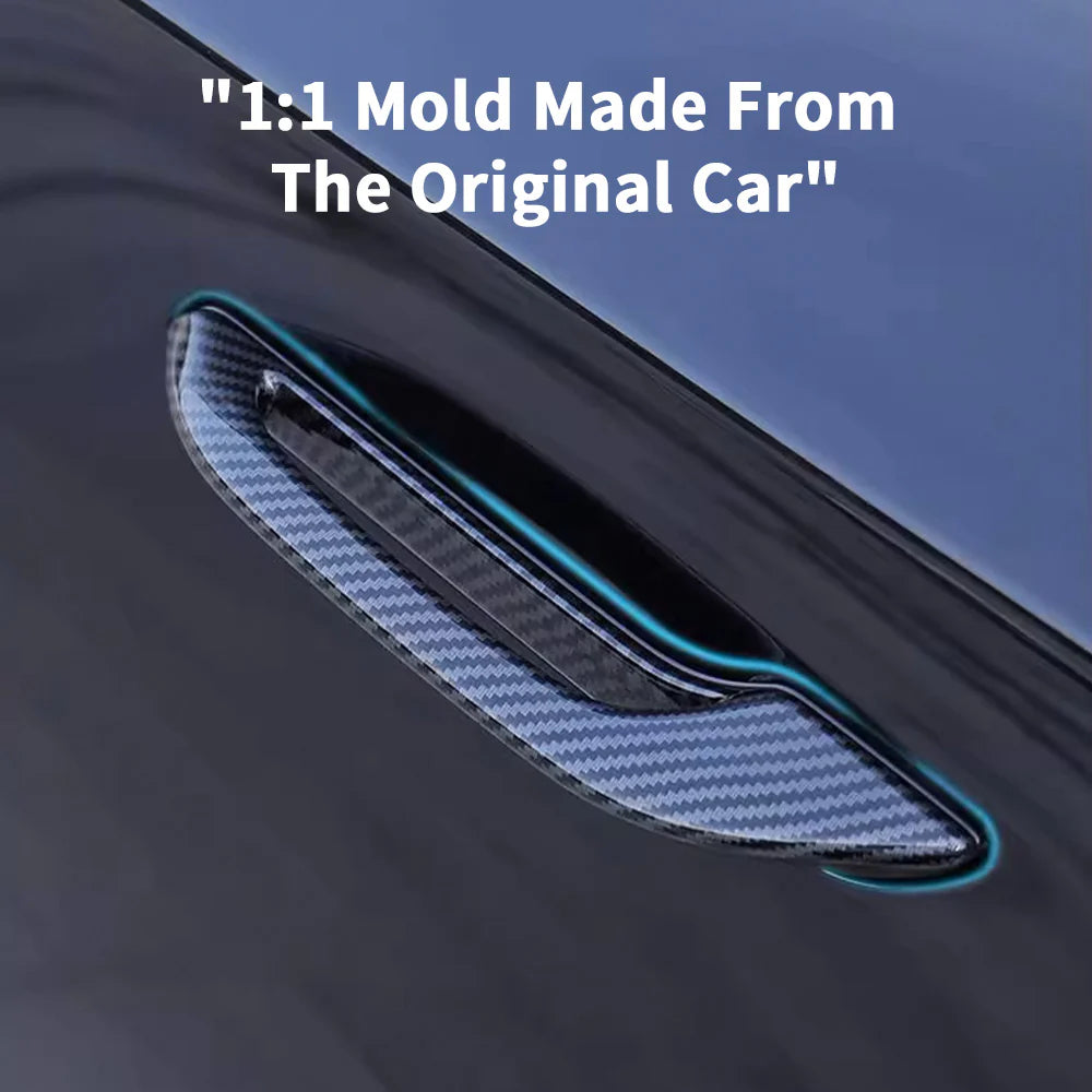 Tesla Model 3 (2017–2026+) & Model Y (2020–2026+) Door Handle Add-On Grip Cover – Easy Open Assist for Highland & Juniper, Anti-Freeze Ergonomic Exterior Accessory (Set of 4)