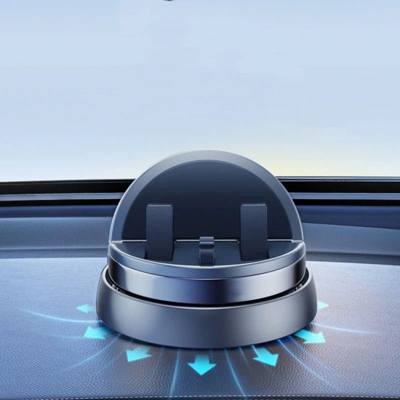 Anti-Slip Phone Holder for Tesla Model 3/Y/S/X & Cybertruck – 360° Rotatable Dashboard Mount, Silicone Clip Pad, No-Residue
