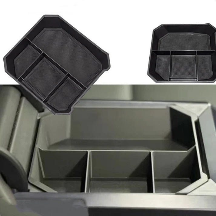 Upper & Lower Armrest Storage Box Organizer for Tesla Cybertruck (2024–Present)