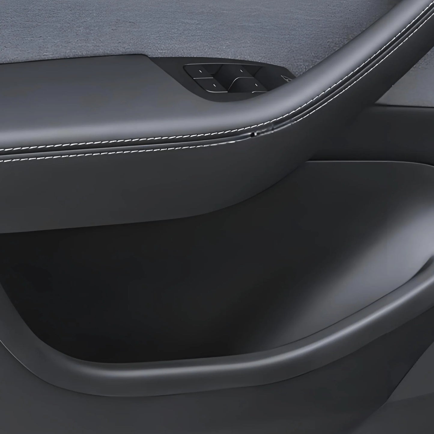 TPE Car Door Side Storage Box for Tesla Model Y Juniper (2024 Refresh) – 4PCS Door Pocket Organizer, Scratch Protection & Noise-Reducing Design