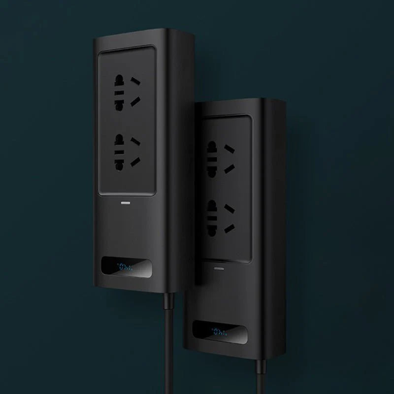 150W Car Power Inverter for Tesla Model 3 & Model Y (EU Version) – DC to AC Converter with LCD Display & Smart Cooling