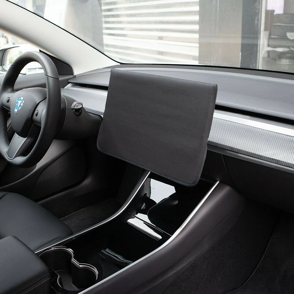 Center Console Screen Protector Cover for Tesla Model 3 (2017–2023.10) & Model Y (2020–2025.03) – Anti-UV Heat Shield Display Sunshade Sleeve