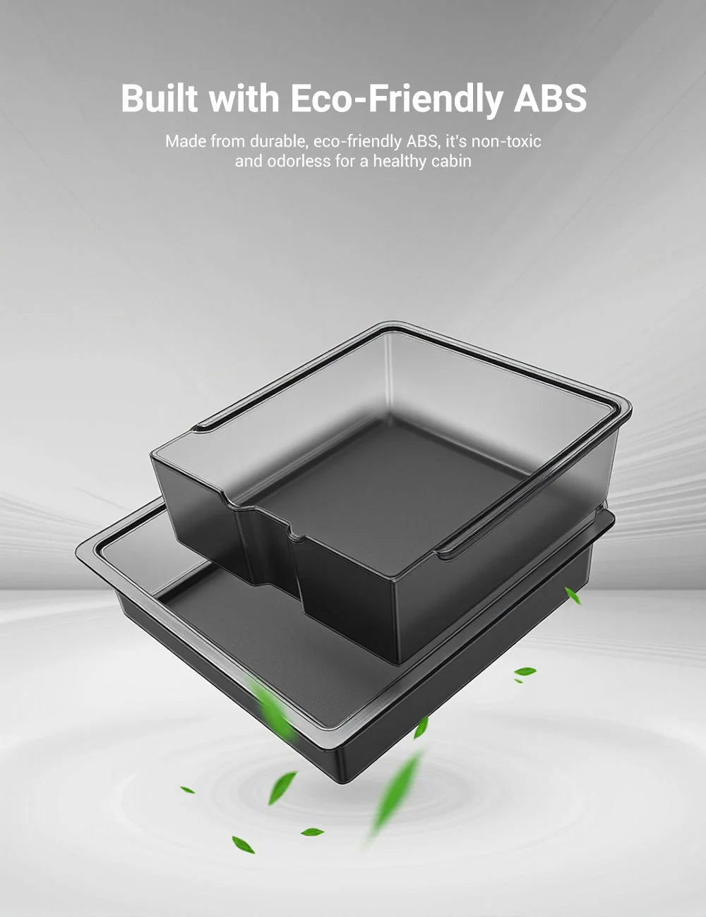 Center Console Tray & Armrest Organizer for Tesla Model 3 Highland (2024+) & New Model Y — Custom-Fit TPE Storage Box