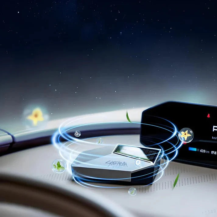 Cybertruck-Style Smart Car Diffuser for Tesla Model X/Y/S/3/Cybertruck – Intelligent Aromatherapy Air Purifier with LED Breathing Light