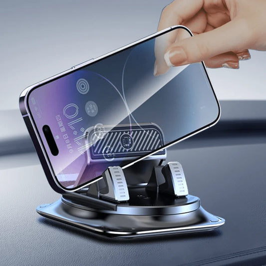 Dashboard Phone Holder Mount for Tesla Model 3 / Model Y / Model S / Model X – 360° Rotatable, Automatic Clamping, Anti-Vibration Car Mount