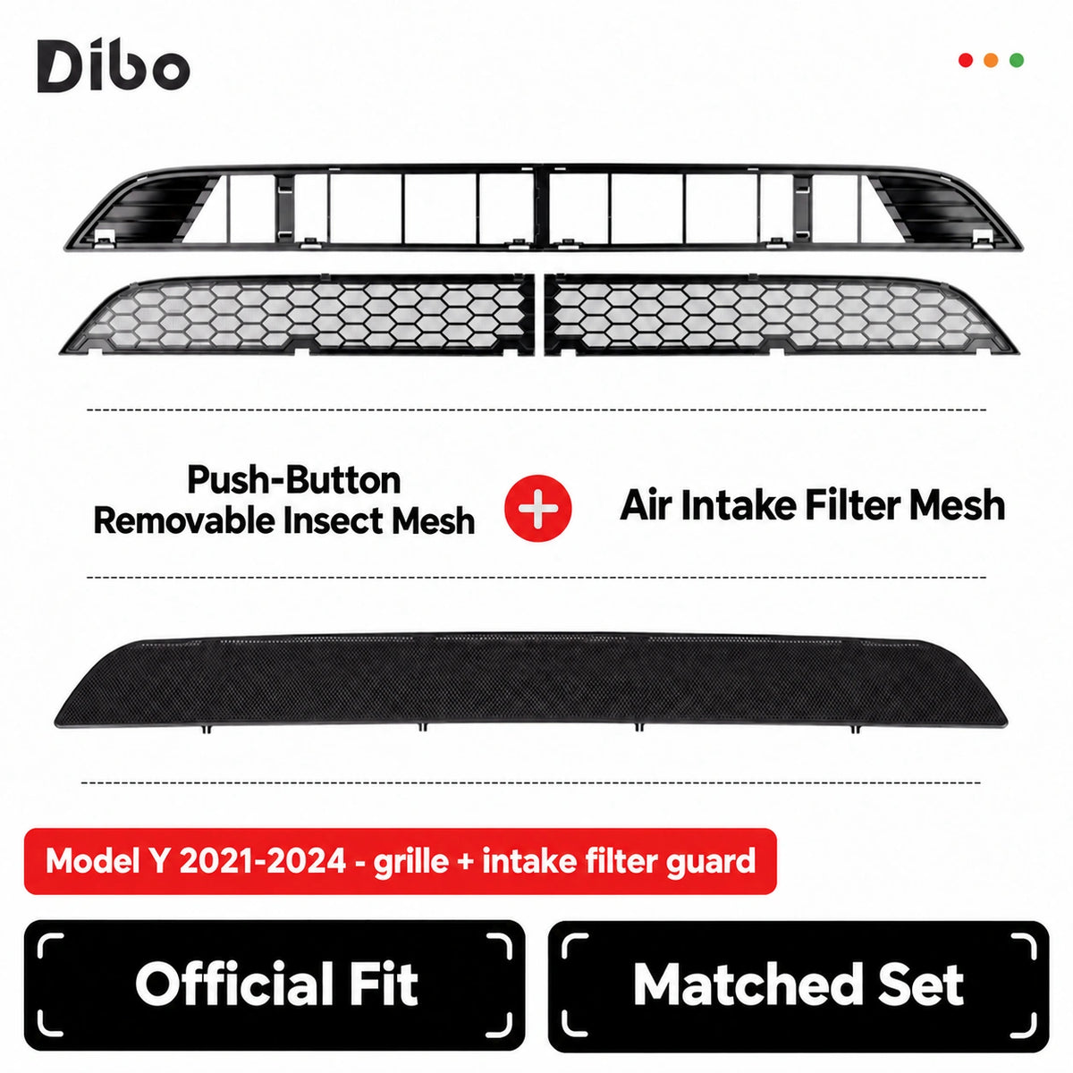 Model Y 2021-2024 - grille + intake filter guard