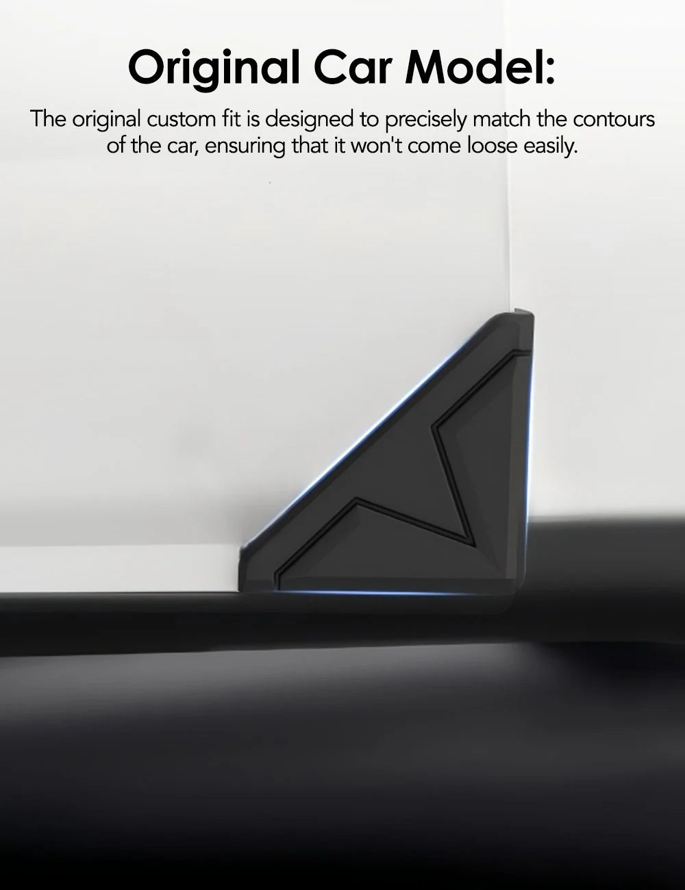 Silicone Door Edge Guards for Tesla Cybertruck 2024-On | Scratch-Resistant | No-Trace Adhesive | Easy Peel & Stick (4PCS)