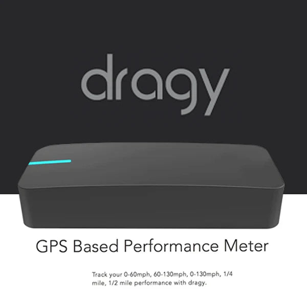 Dragy GPS Performance Meter for EV Owners – 0-60 & 1/4 Mile Timing with Bluetooth for Android & iOS