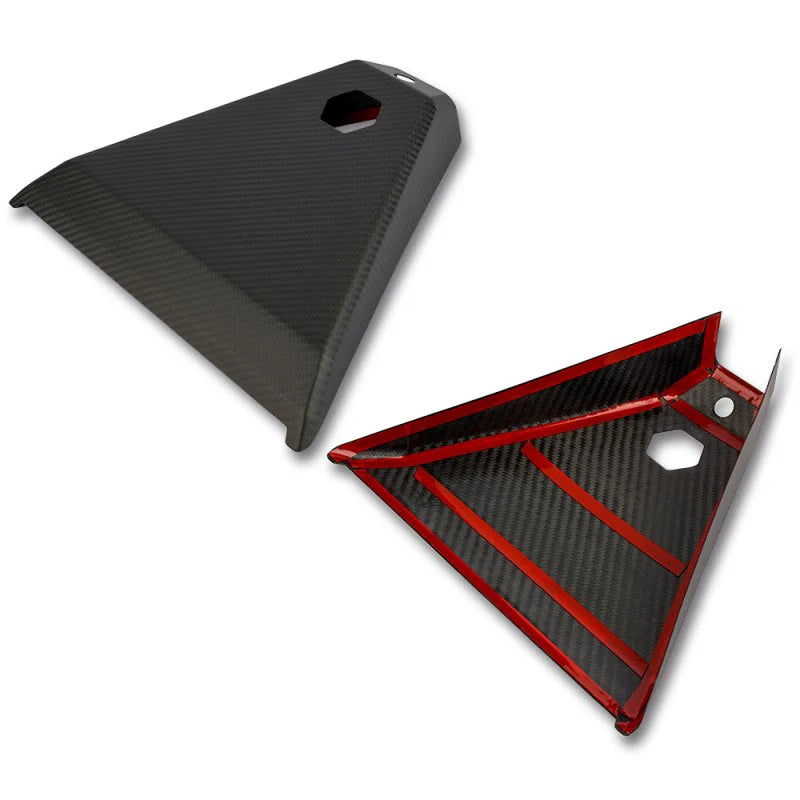 Dry Carbon Fiber Warning Light Cover Trim for Tesla Cybertruck 2024+ | Interior Protection & Upgrade