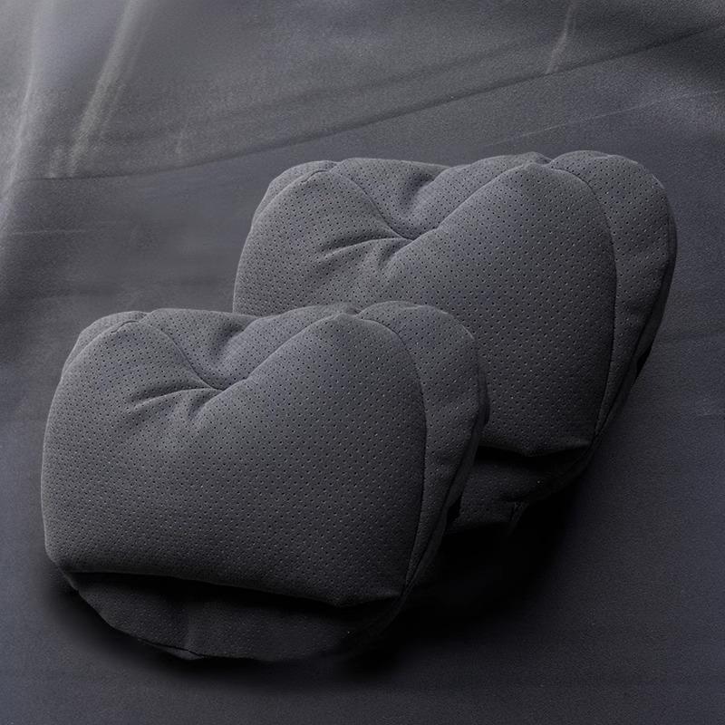 Dual-Layer Pressure Relief car seat Headrest merch Pillow for Tesla Model 3, Model Y, Model S, Model X (All Years) – Italian Brushed Fabric, Adjustable Cervical Support