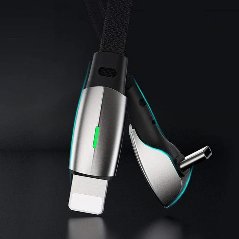 Fast Charging Coiled Data Cable for Tesla Model 3 Model Y Model S Model X & Cybertruck – 27W USB-C / Lightning Cable for Center Console