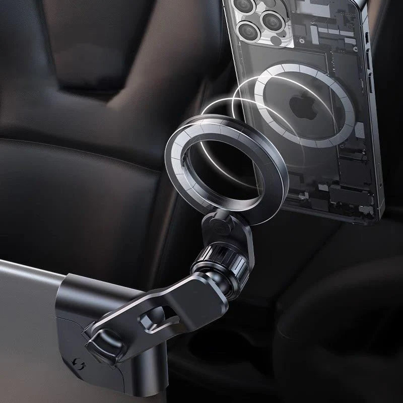 Tesla Model 3/Y Floating Screen Phone Holder, MagSafe-Compatible, 360° Adjustable, Stable ABS & Aluminum