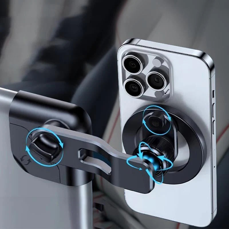 Tesla Model 3/Y Floating Screen Phone Holder, MagSafe-Compatible, 360° Adjustable, Stable ABS & Aluminum