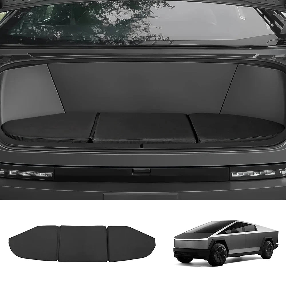 Foldable Frunk Seat Cushion for Tesla Cybertruck 2024+ | Portable Waterproof Camping & Tailgate Seat Pad