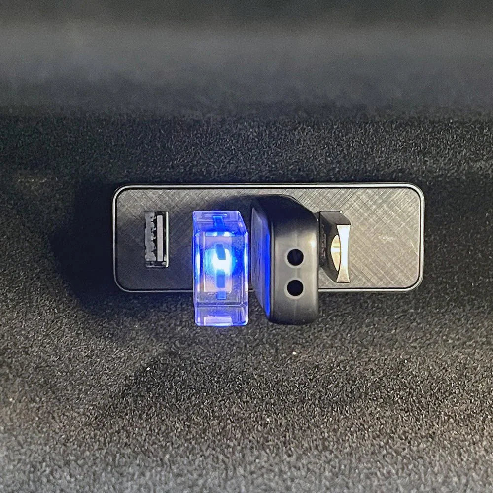 4-in-1 USB 3.0 Glove Box Hub for Tesla Cybertruck 2024+ | Dedicated Dashcam Port | High-Speed Sentry Mode Support